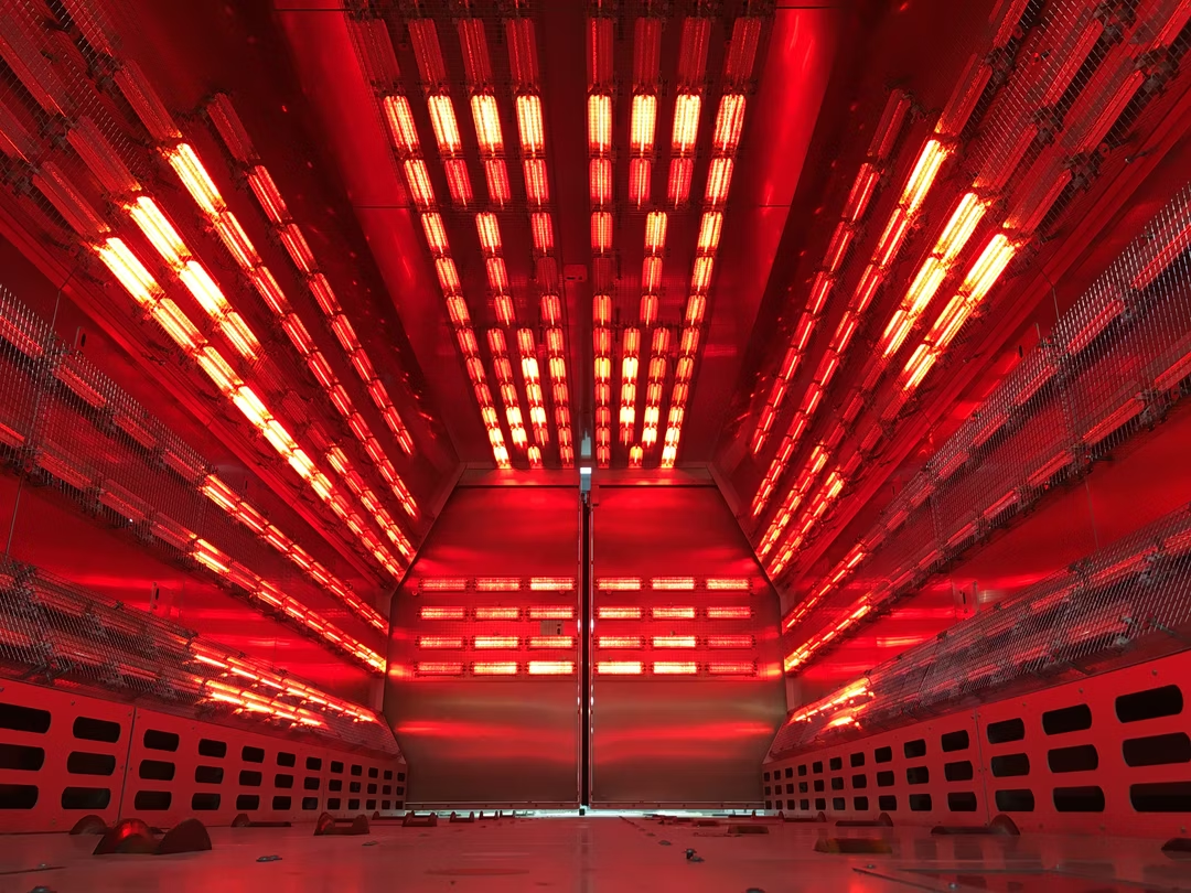 Certified infrared curing lamp