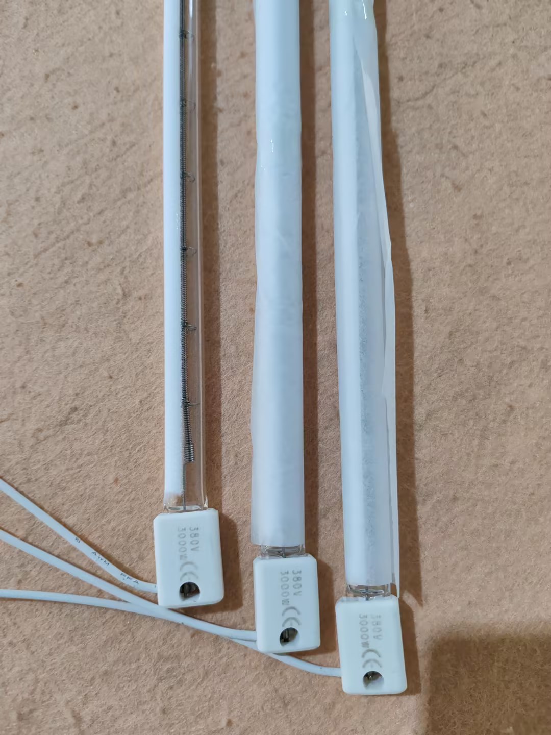 380mm 400v 2500w Infrared Halogen Heater Parts