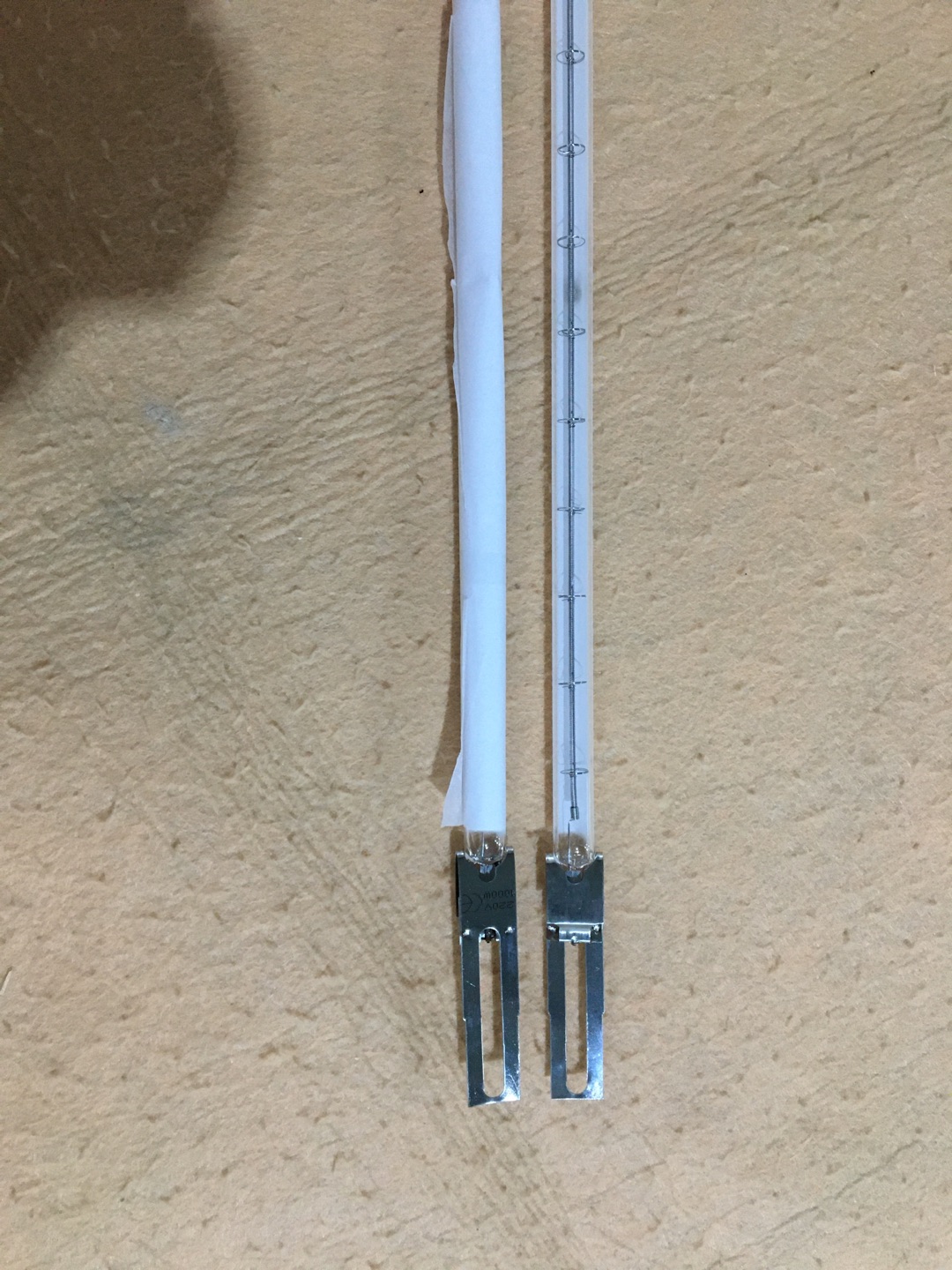 515mm 1500w przezroczyste halogenowe lampy grzewcze